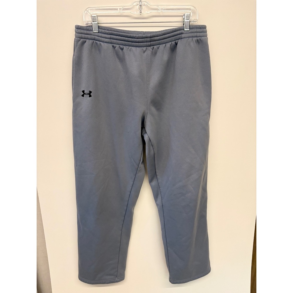 Sporty Gorpcore Sweatpants Fleece Joggers Under Armour Men LG Bluish Gray